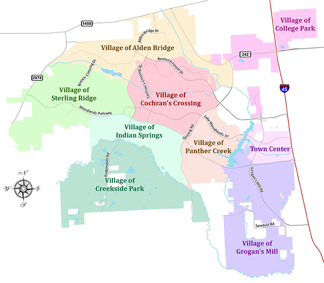 Woodlands Village Map
