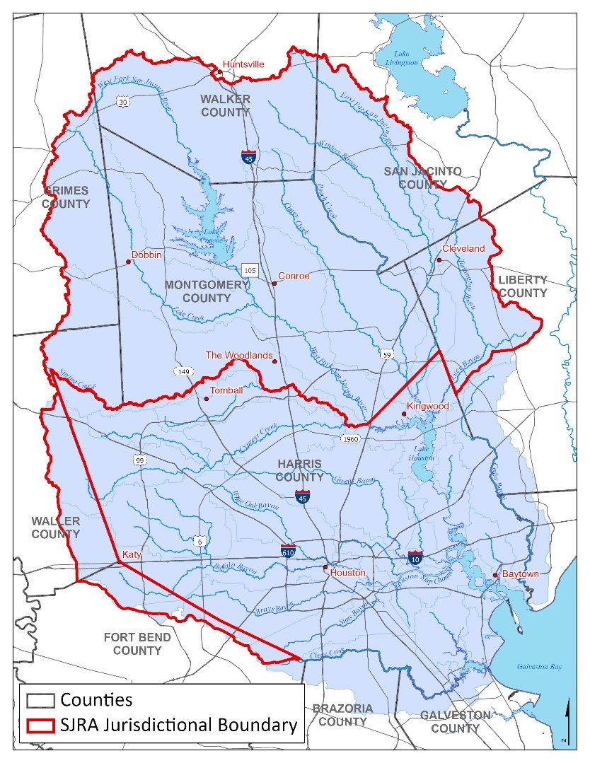 Figure 1-San Jacinto River Watershed with SJRA Boundary
