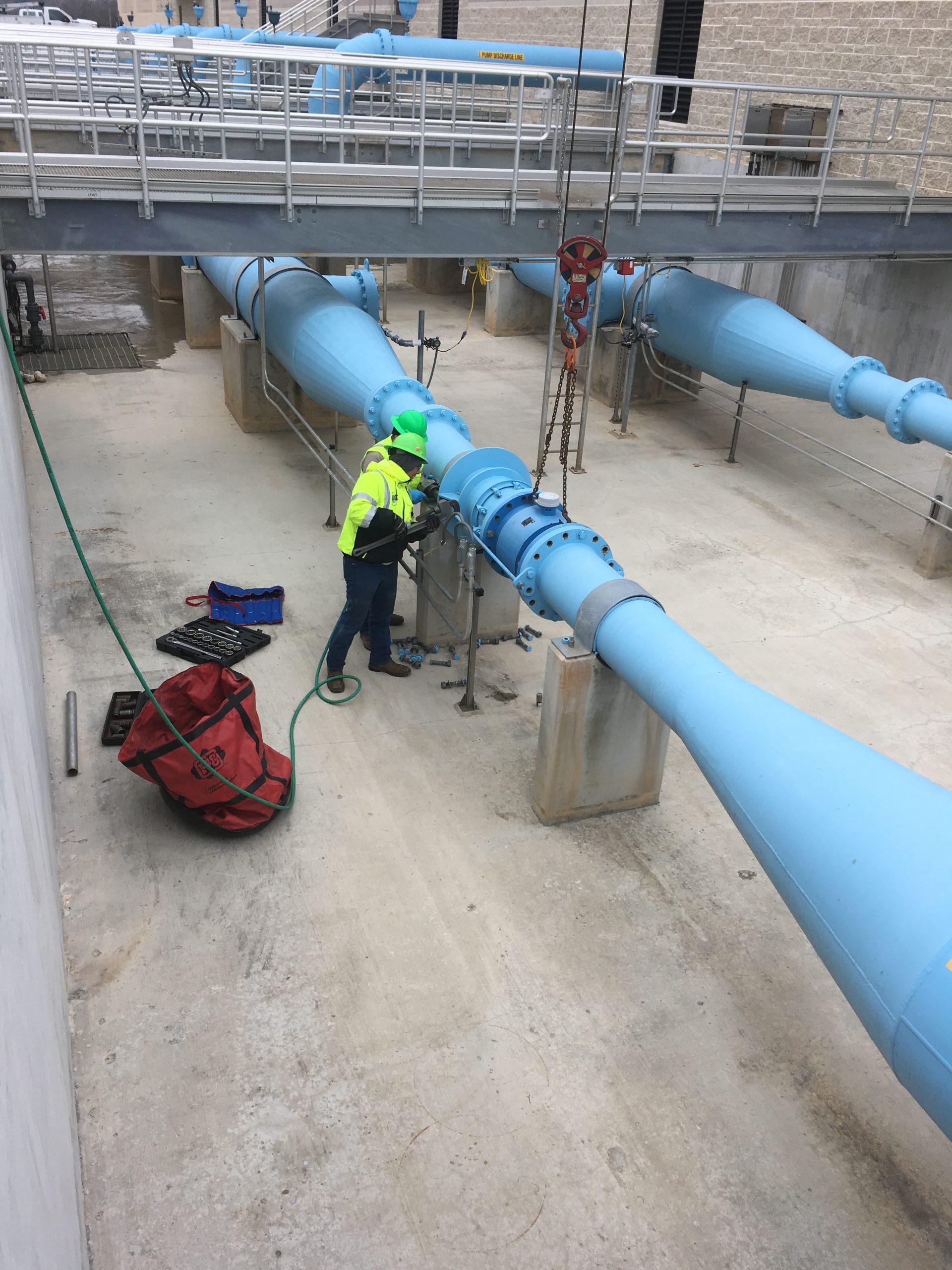 Flow Meter Removal for Callibration